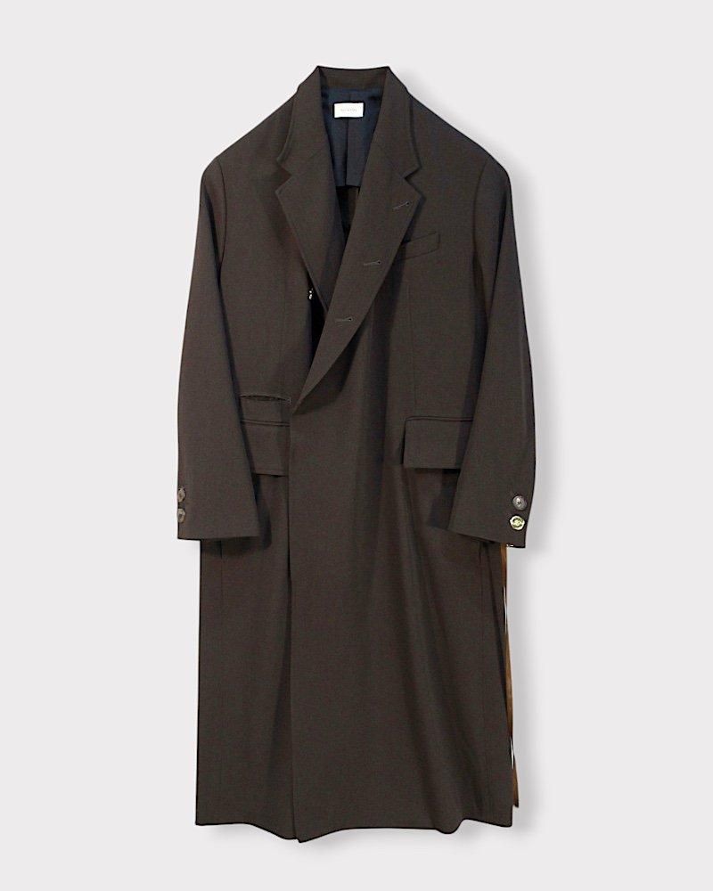 BED j.w. FORD Wool Double-Breasted Coat(Brown) | bed j.w. ford