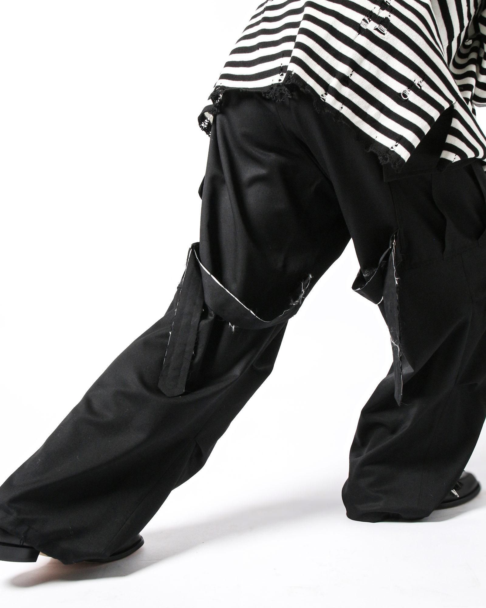 サルバム ギャバジンカーゴボンテージパンツ| sulvam Gabardine Cargo