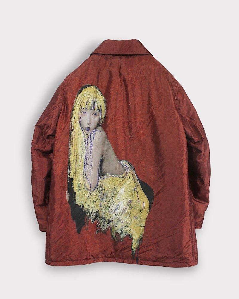 Yohji Yamamoto POUR HOMME】LADY PRINT REVERSIBLE COAT｜Yohji