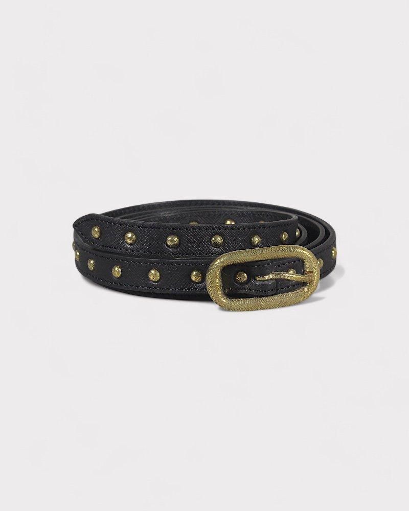 SUGARHILL OVAL BUCKLE STUDED BELT(GOLD)｜シュガーヒル オーバル