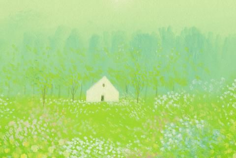 アートグラフ【妖精の棲む森】特大サイズ - 葉祥明美術館公式ネット