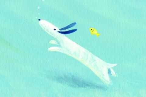 アートグラフ【ジェイクとドルフィン】太子サイズ - 葉祥明美術館公式