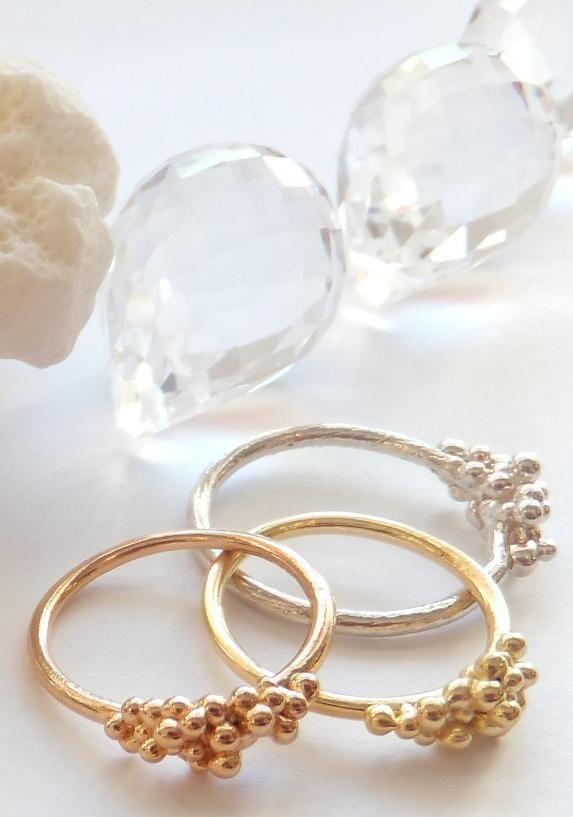 GOLD K18 RING - Handmade Jewelry DESLIE