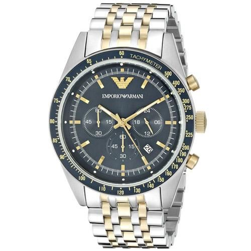 エンポリオアルマーニ 腕時計 タジオ AR6088 ブラックダイアル
