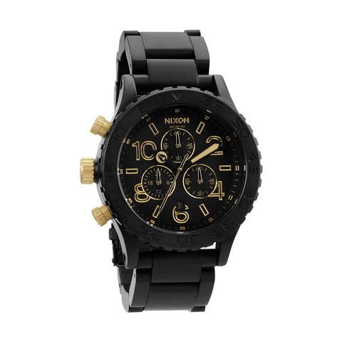 ニクソン 腕時計 42-20 クロノグラフ A0371-041 ブラック×マット