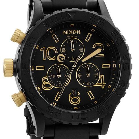ニクソン 腕時計 42-20 クロノグラフ A0371-041 ブラック×マット