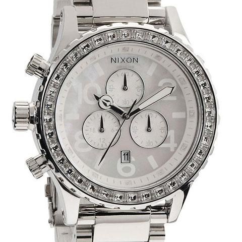 ニクソン 腕時計 42-20 クロノグラフ A037710 ホワイトシェル×シルバー