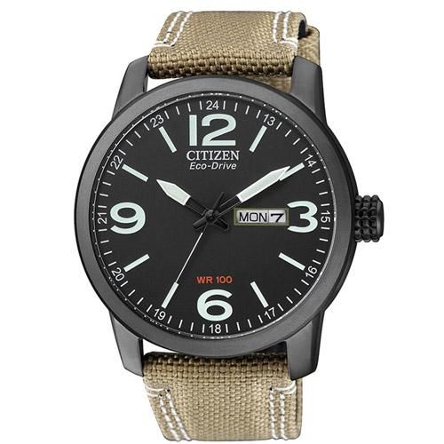 シチズン 逆輸入 エコドライブ BM8476-23EE ブラックダイアル×ベージュ
