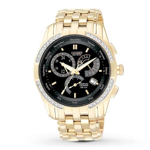 シチズン 逆輸入 エコドライブ パーペチュアルカレンダー ダイヤモンド