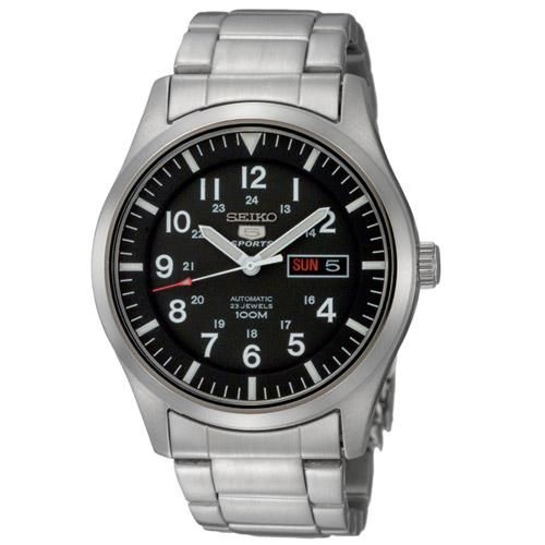 セイコー 逆輸入 ファイブ SNZG13K1 ブラックダイアル×ステンレス