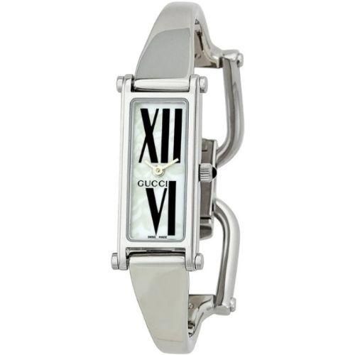 グッチ 時計 レディース 1500 YA015543 ホワイト×シルバーステンレス