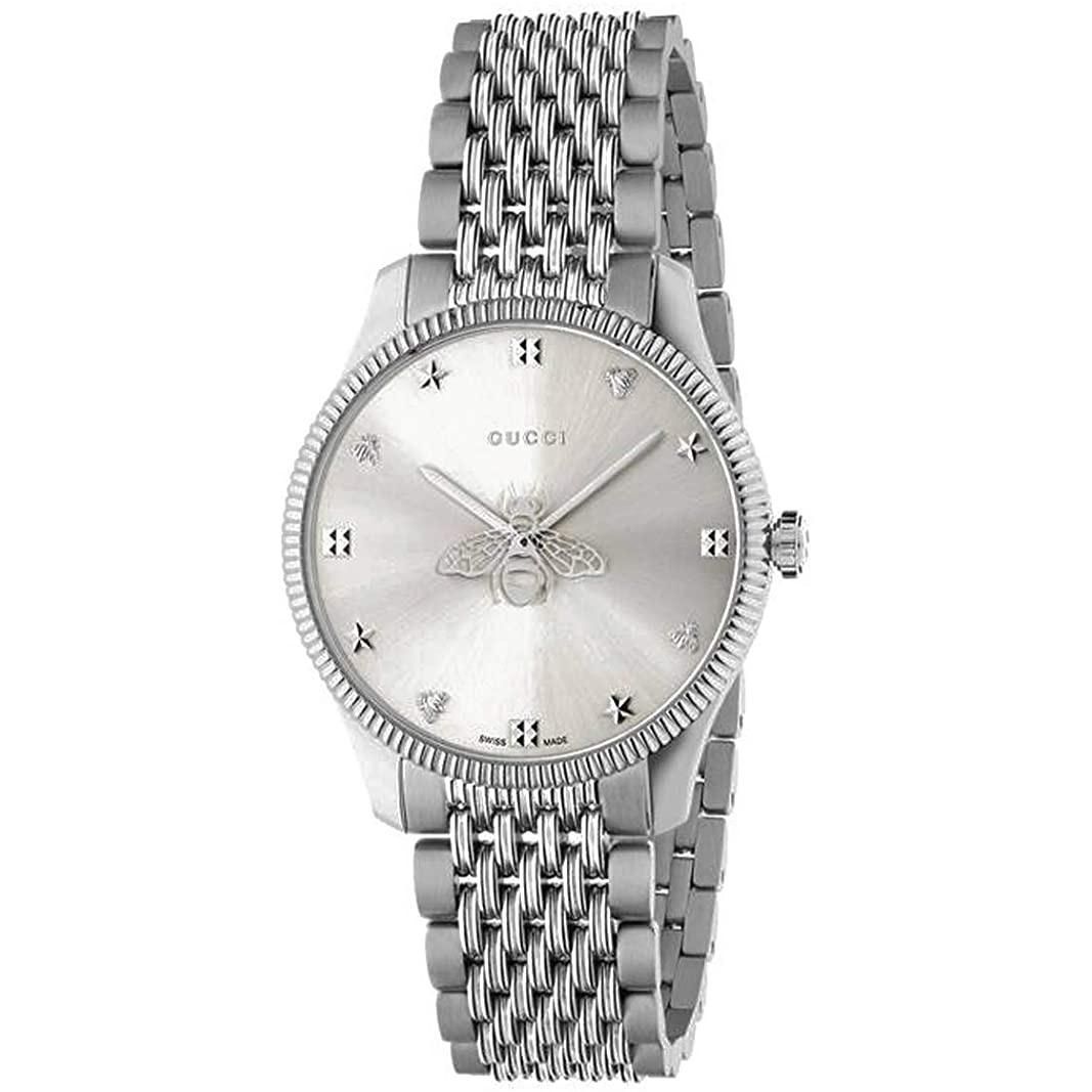 グッチ 時計 レディース G-タイムレス YA1264153 シルバー×シルバー