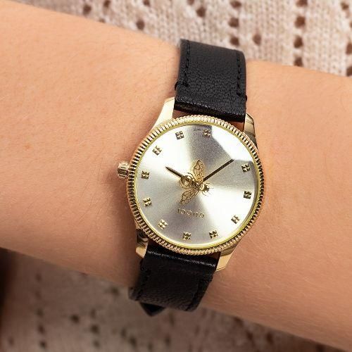 グッチ 時計 レディース G-タイムレス YA1265023 ゴールド×ブラック