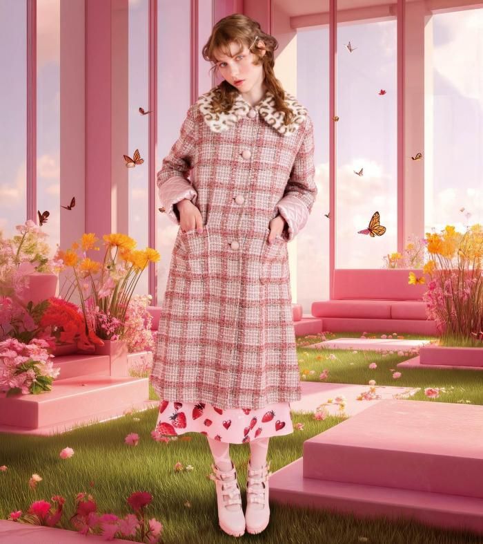 Berry Kiss オーバー dress | ストロベリー柄 - MILK MILKBOY OFFICIAL