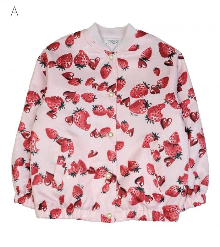 Berry Kiss ジャンパー | ストロベリー風アウター - MILK MILKBOY