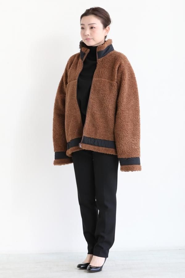 unfil(アンフィル) 【MENS】wool pile boa fleece full zip jacket