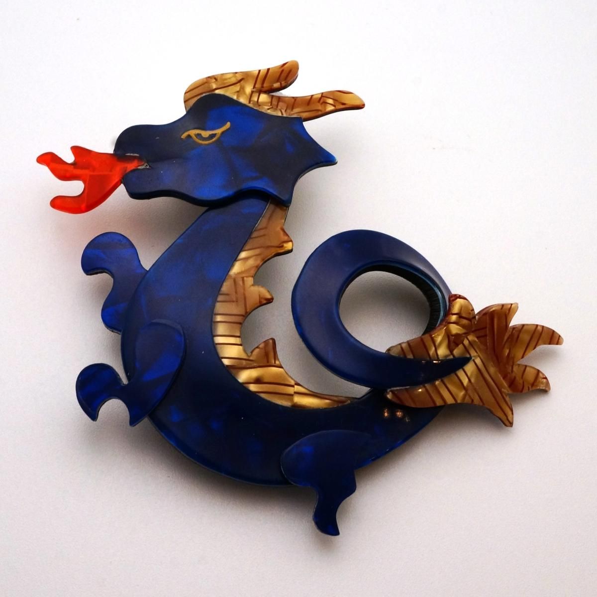 LEA STEIN リアスタン ブローチ ドラゴン