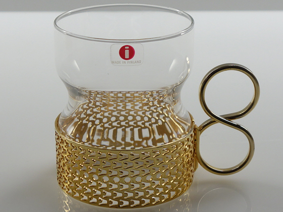 iittala/イッタラ Tsaikka/ツァイッカ グラスセット クリア×ゴールド