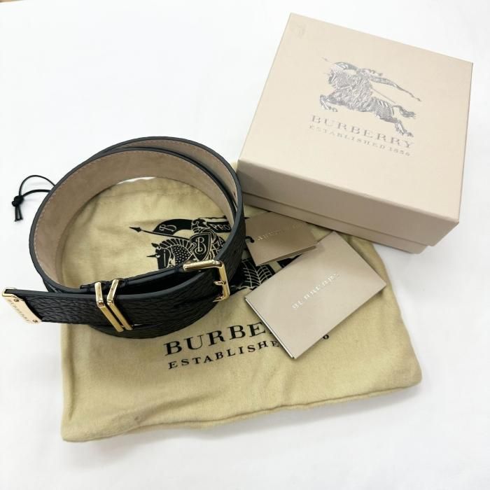 新品】【アウトレット品】 BURBERRY バーバリー レザーベルト [80