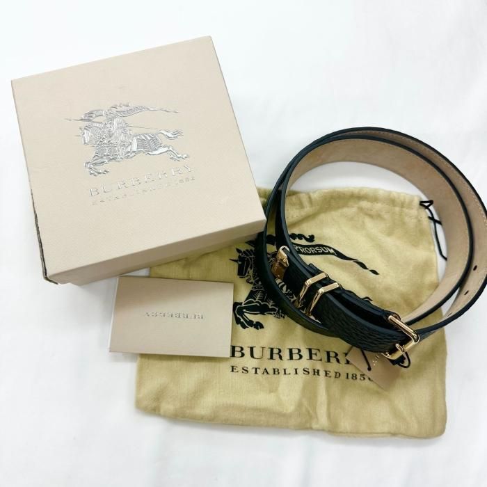 新品】【アウトレット品】 BURBERRY バーバリー レザーベルト [95