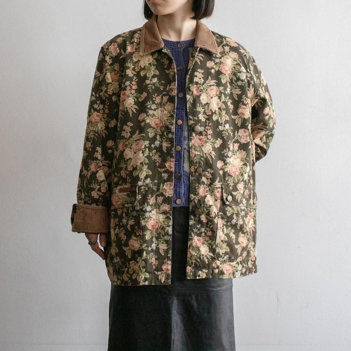 レディース] ユーズド ラルフローレン 花柄 カバーオール カーキ