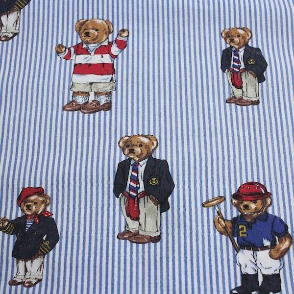 90's USA製 ラルフローレン ポロベア ピローケース [Ralph Lauren] 枕