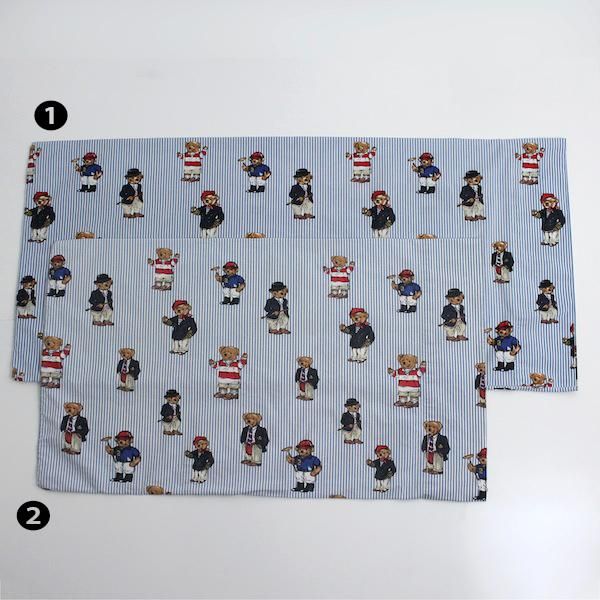 90's USA製 ラルフローレン ポロベア ピローケース [Ralph Lauren] 枕