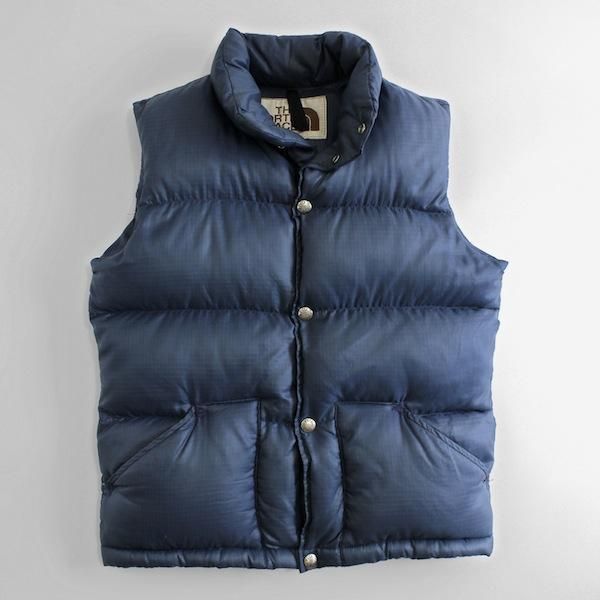 レディース] 70's ヴィンテージ ノースフェイス ダウンベスト 茶タグ