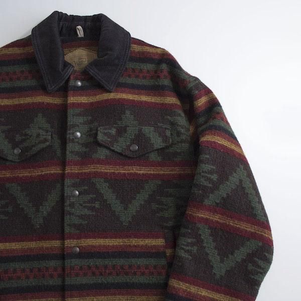 90's USA製 ウールリッチ ネイティブ柄 ラグジャケット ショート丈