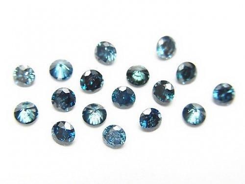 ブルーダイヤモンド ラウンドファセットカット3×3mm 1粒3,980円