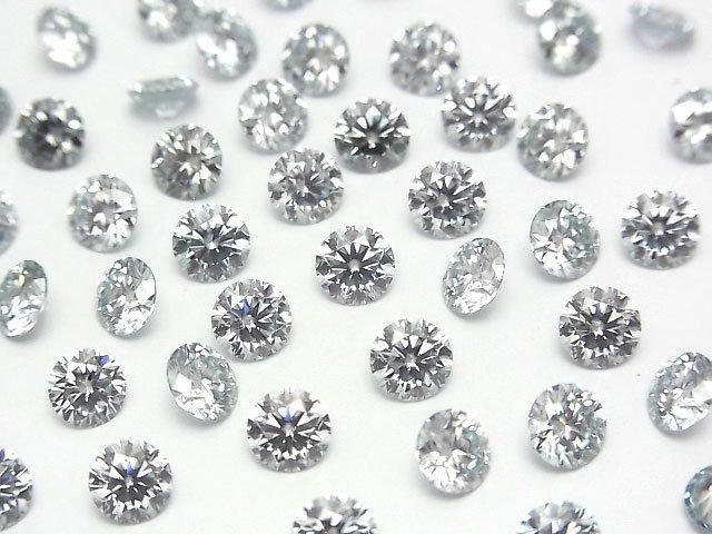 動画】モアサナイトAAA ルース ラウンドファセットカット5×5mm