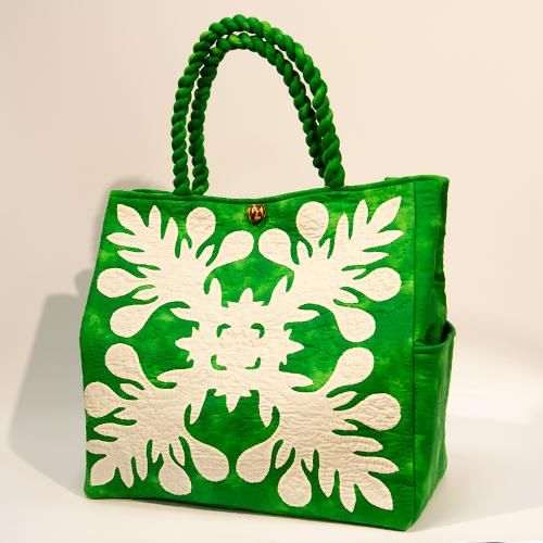 Southern Forest 】ラージレッスンバッグ ハワイアンキルトバッグ