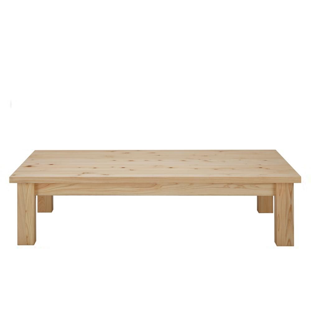 サイズオーダー｜無垢ローテーブル/座卓｜Nローテーブル｜ひのき無垢