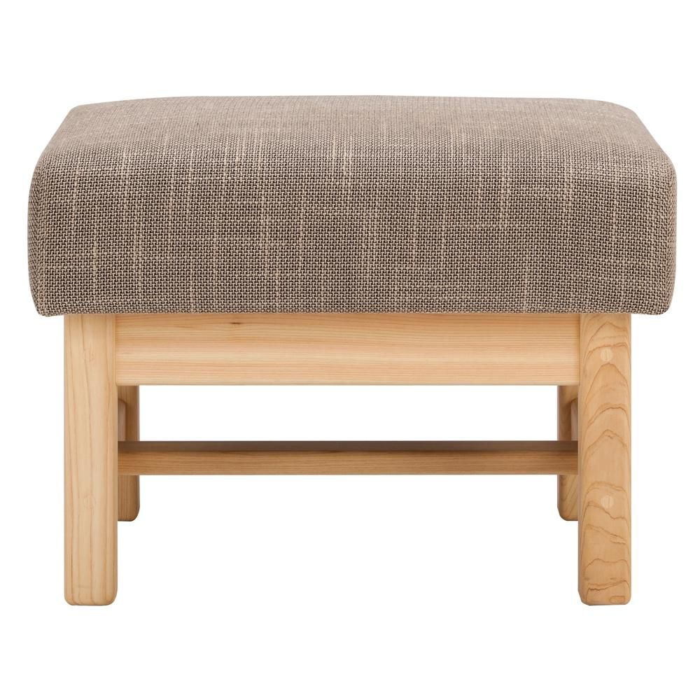 ひのきオットマン｜布色選べる｜木製ソファ/オットマン｜ひのき無垢