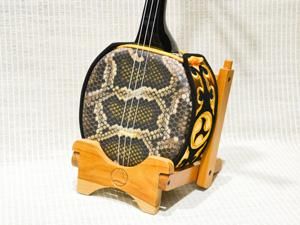 ちんだみ三線店 白木 人工皮 三線