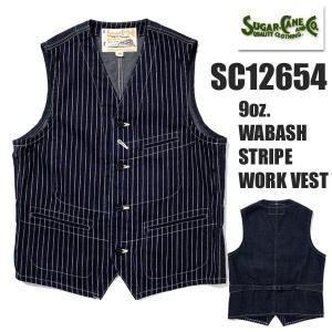 シュガーケーン SUGAR CANE ベスト SC12654 ウォバッシュ ストライプ