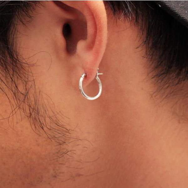 Hammered Hoop Pierce(M) - VIVIFY STORE