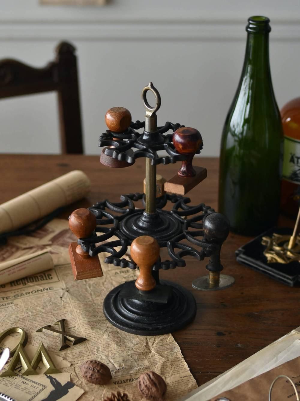 フランスアンティークスタンプホルダー フランスアンティークスタンプ