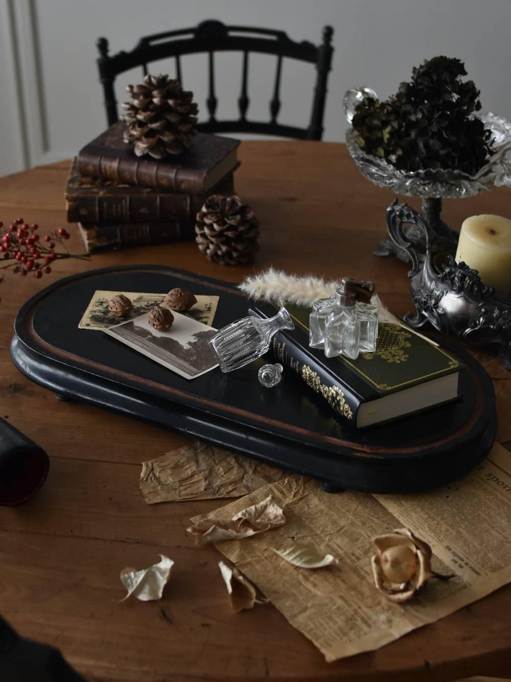 ディスプレイスタンド.オーバルL フランス アンティーク 台座