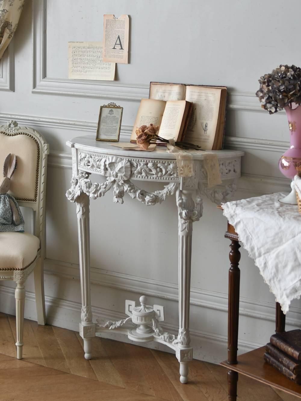 アンティークコンソールテーブル.30 フランスアンティーク家具 サイド