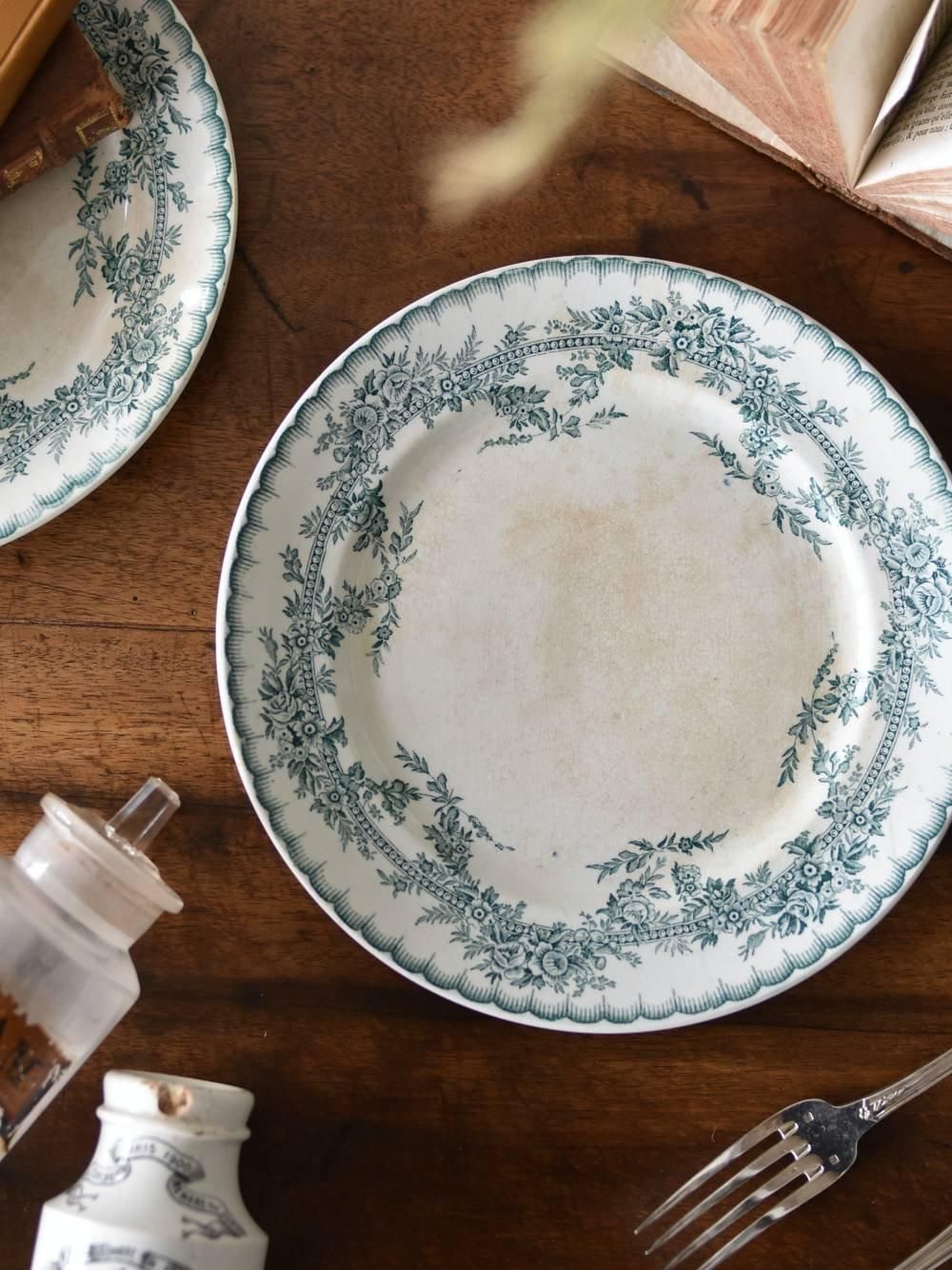 フランスアンティークキャニスターFAIENCER D′ONNAING NORD