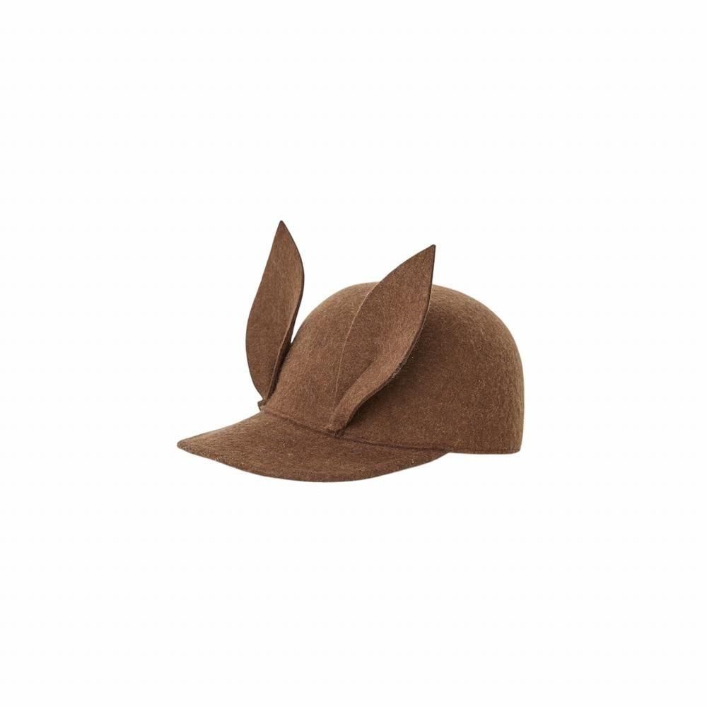 eLfinFolk うさぎ耳キャップ / Bunny Wool Cap brown - cuccu