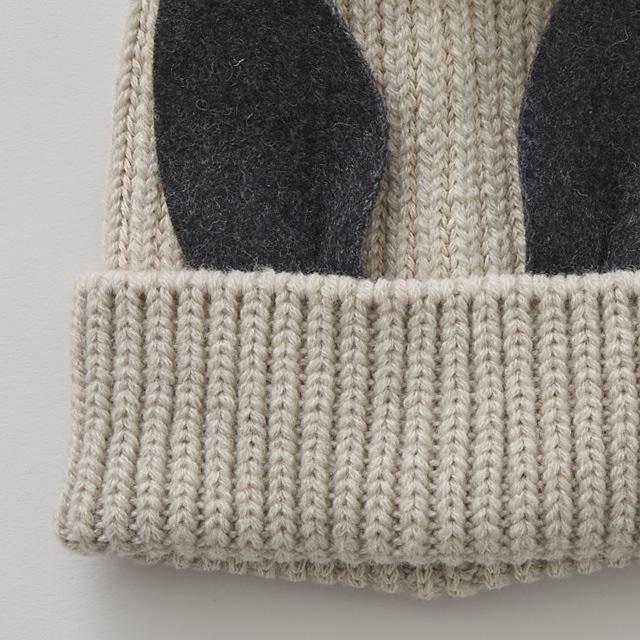 eLfinFolk 耳付きニット帽 / Beast beanieⅡ ivory by CA4LA