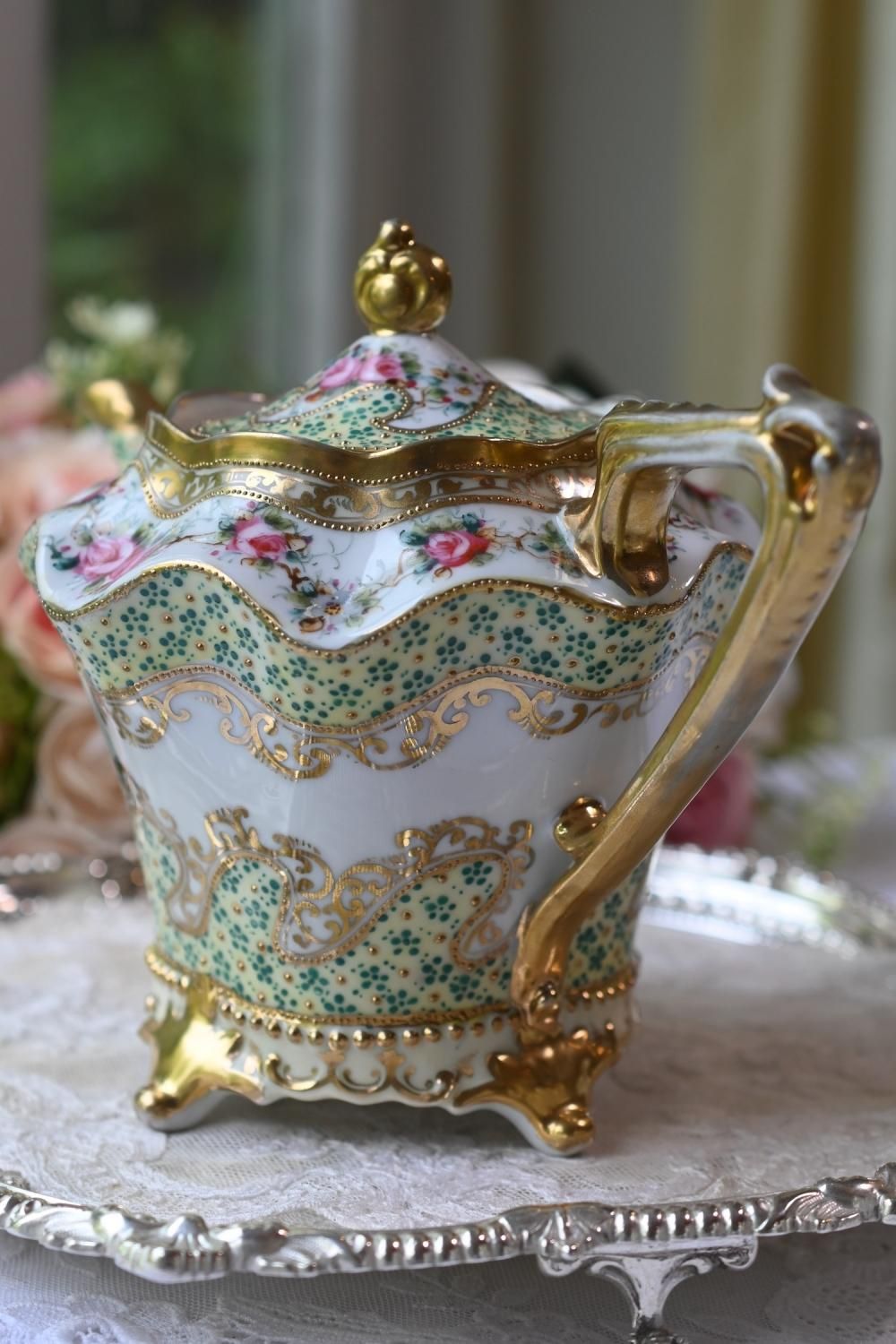 オールドノリタケ ラスター彩 オランダ少年少女 【公式通販】