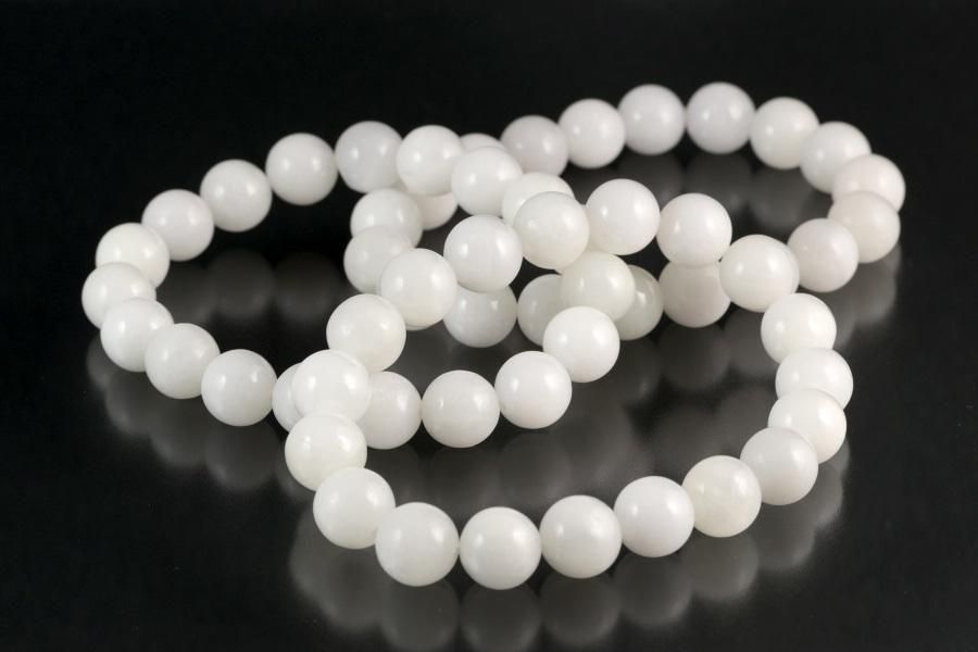和田玉10mm玉 ブレスレット｜天然石 通販 キラリ石