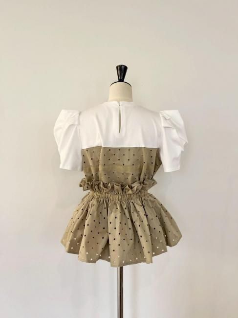 12/27～【MORE FINAL SALE】switch peplum tops【2色展開】※1/9頃より