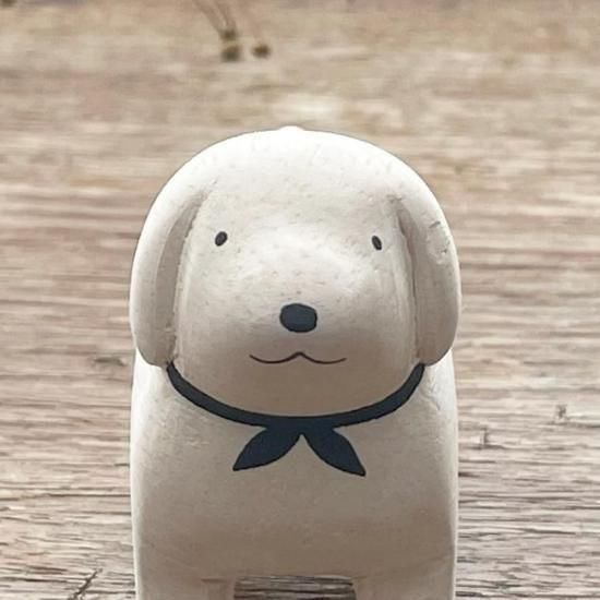 ぽれぽれ動物 ダックスフンド白【T-Lab.】 - やさしいおみせ＜本店