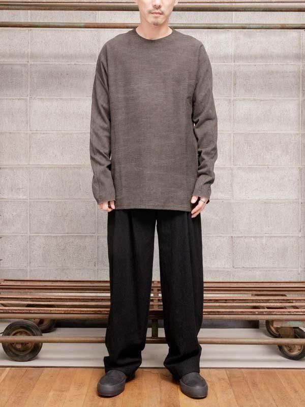 DEVOA】 Baggy pants virgin wool / BLACK - vektrize.com｜京都裏寺町