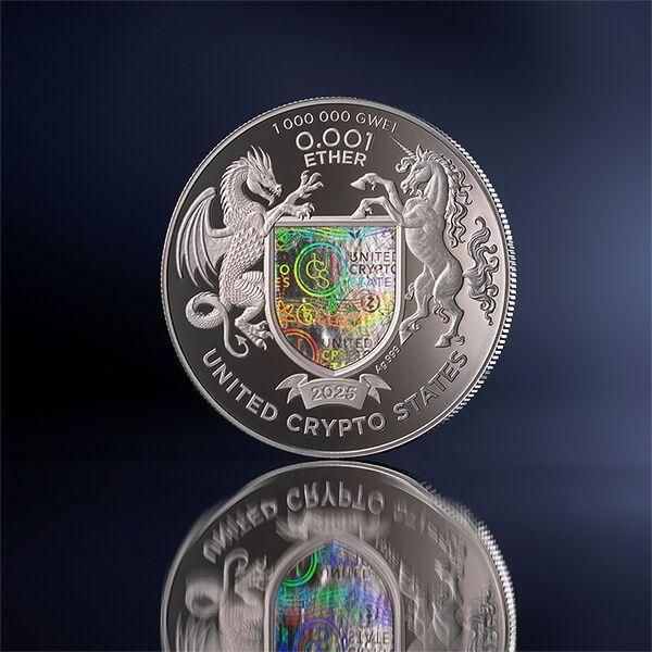 希少✴︎純銀】イーサリアム銀貨 チャド共和国 SILVER.999 （非流通品