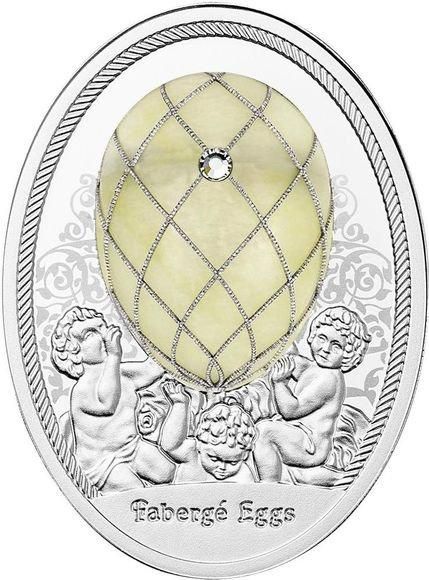Imperial Fabergé ファベルジェ Eggs Coin 純銀 レア Imperial Fabergé
